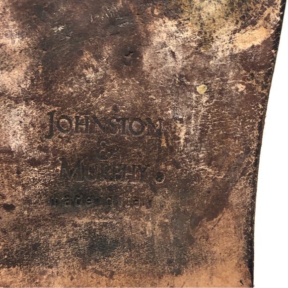 Johnston and Murphy Men’s Croc Print Brown Loafers with Tassel Kilt Size 10M - Picture 7 of 9